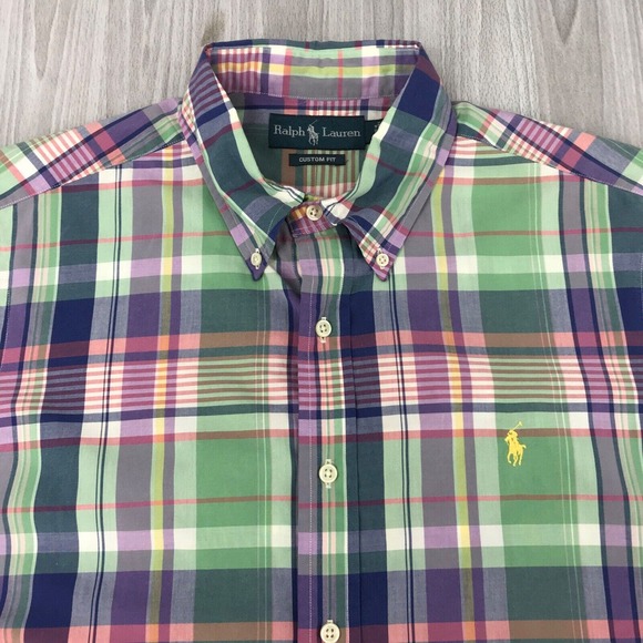 Ralph Lauren Other - Ralph Lauren CUSTOM FIT Men's Button Down Shirt Logo Size: Large Short Sleeve